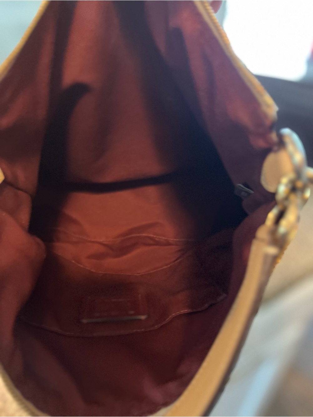 Coach Signature Canvas Hobo Shoulder Bag in Beige and Tan - Picture 10 of 10